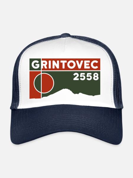 Grintovec Climbing Hiking Kranjska Gora Souvenir - Trucker Cap - white/navy - Front