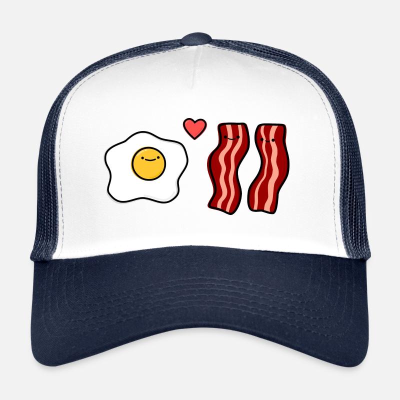 Bacon and egg - Trucker Cap - white/navy