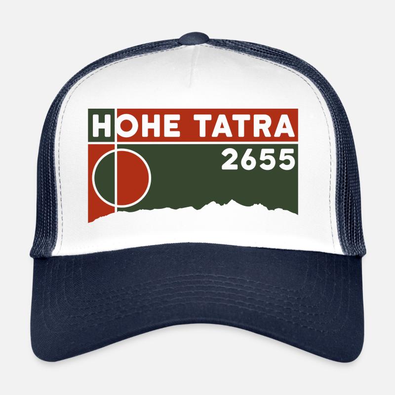 High Hiking Skiing Map Souvenir Bears Trucker Cap
