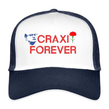 CRAXI FÜR IMMER - Trucker Cap - Weiß/Navy - Vorne
