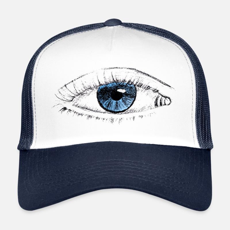 Eye with blue iris Trucker Cap