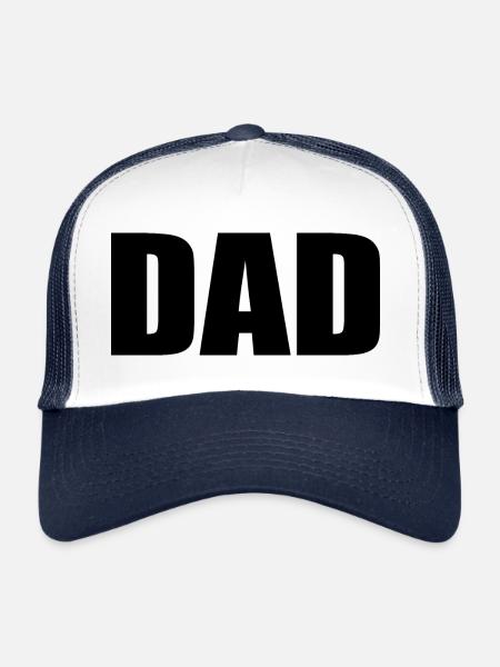 Dad - Casquette trucker  - blanc/marine - Devant