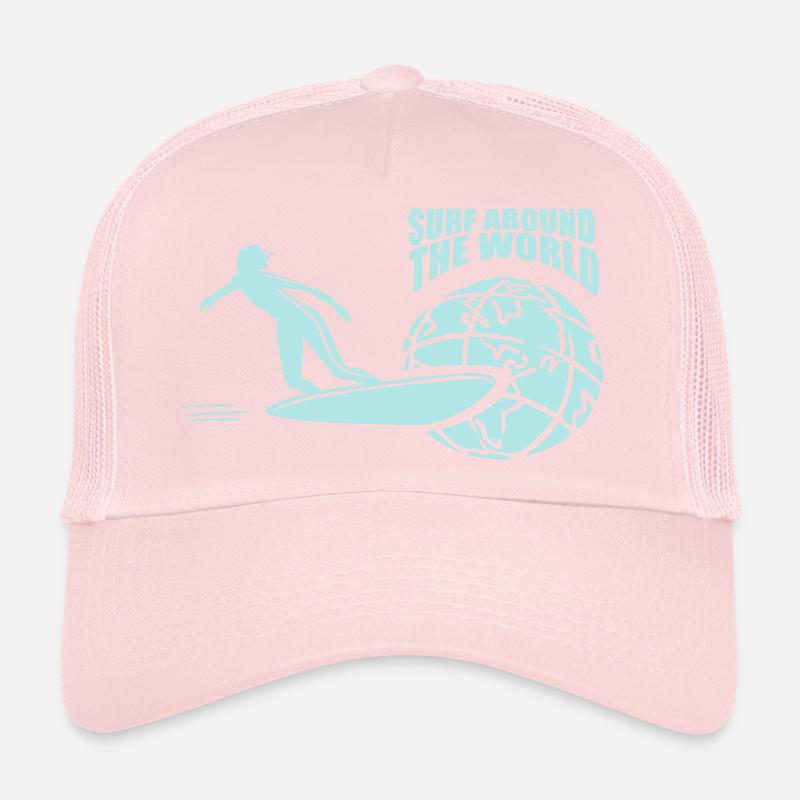SURF autour du monde | Vectorgraphique Casquette trucker 