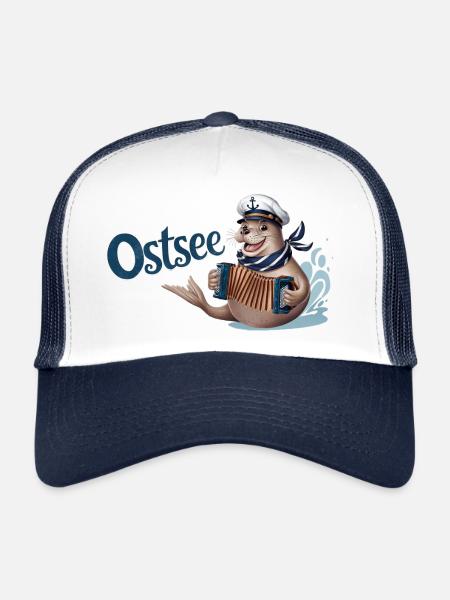 Ostsee - Trucker Cap - Weiß/Navy