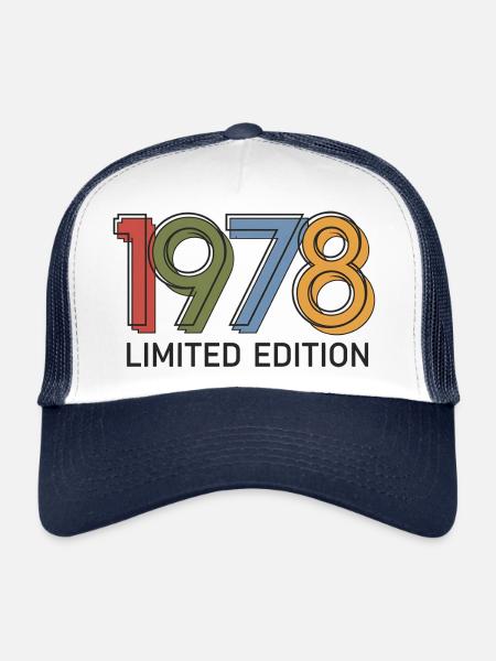 Vintage 1978 limited edition - Trucker Cap - white/navy - Front