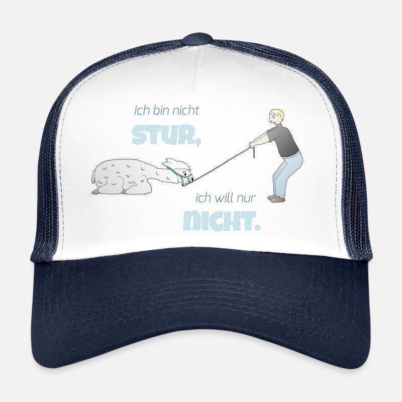 Drôle d’alpaga - Casquette trucker  - blanc/marine