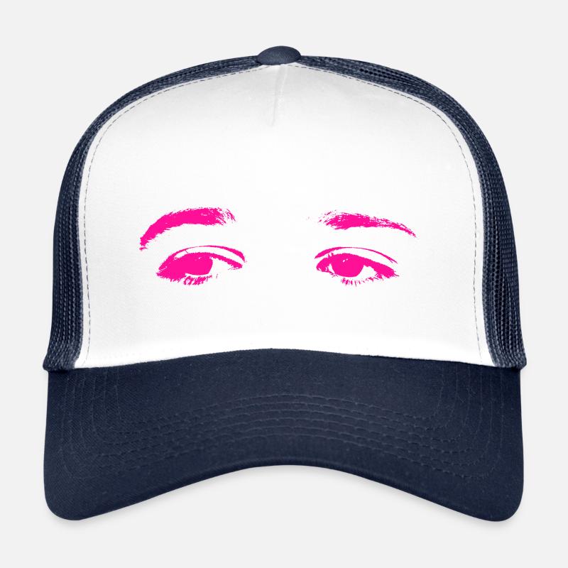 pinke Augen Trucker Cap