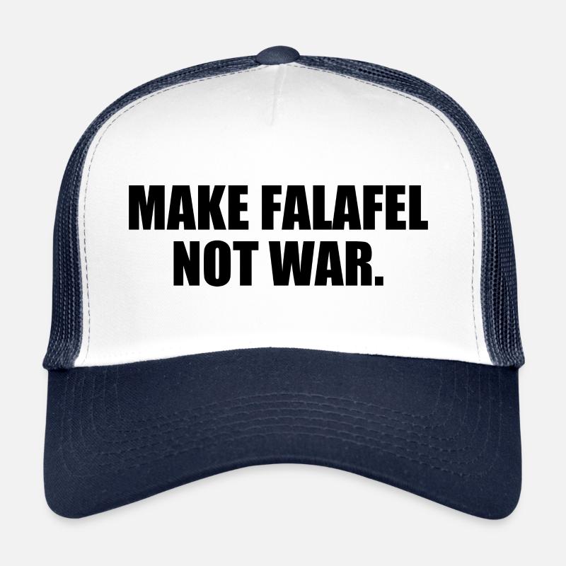 Make falafel not war Casquette trucker 