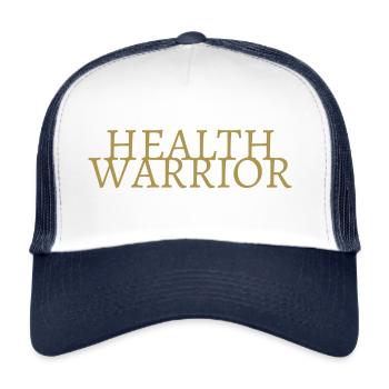 HEALTH WARRIOR - Trucker Cap - white/navy - Front