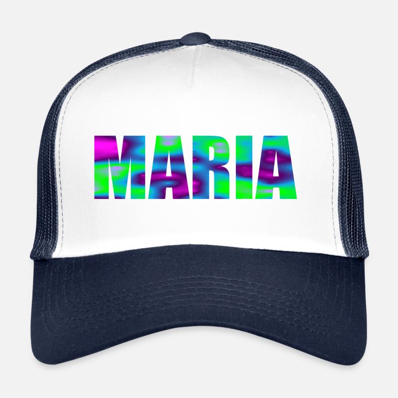 Vorname Maria in bunten Großbuchstaben Trucker Cap