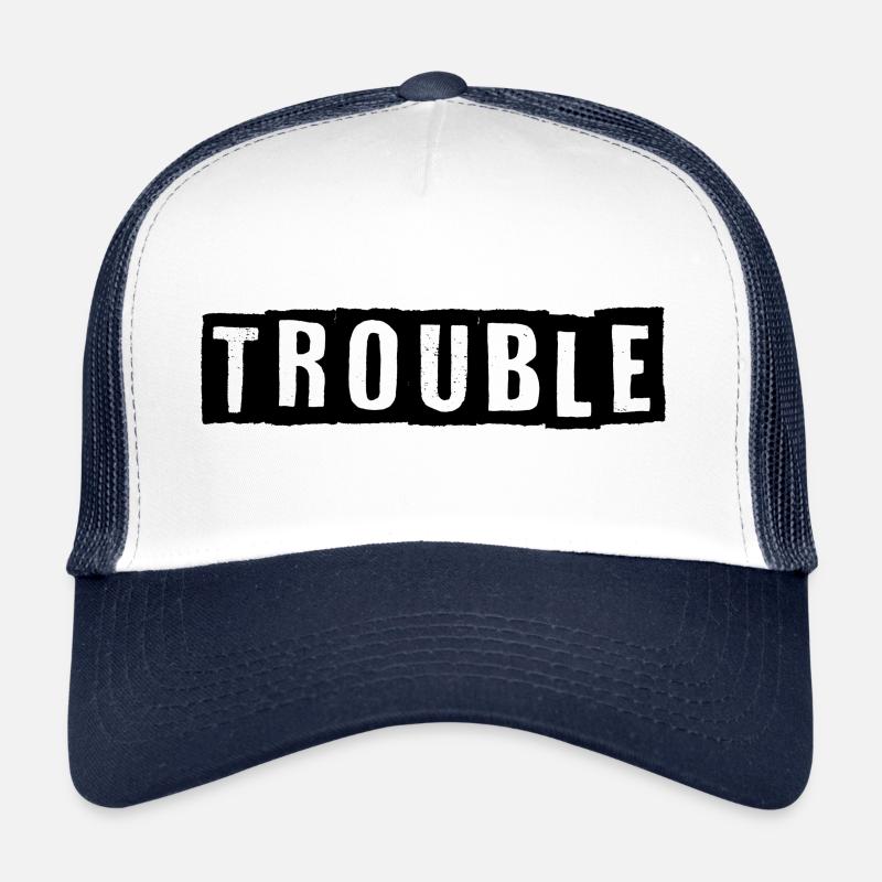 Trouble schwarz Trucker Cap