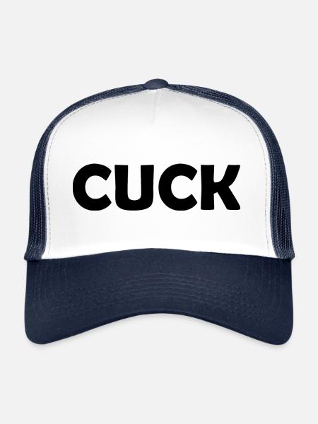 Cuck - Trucker Cap - white/navy - Front