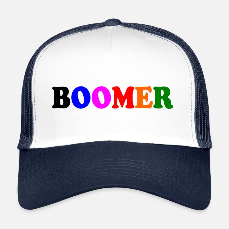 Boomer - Trucker Cap - Weiß/Navy