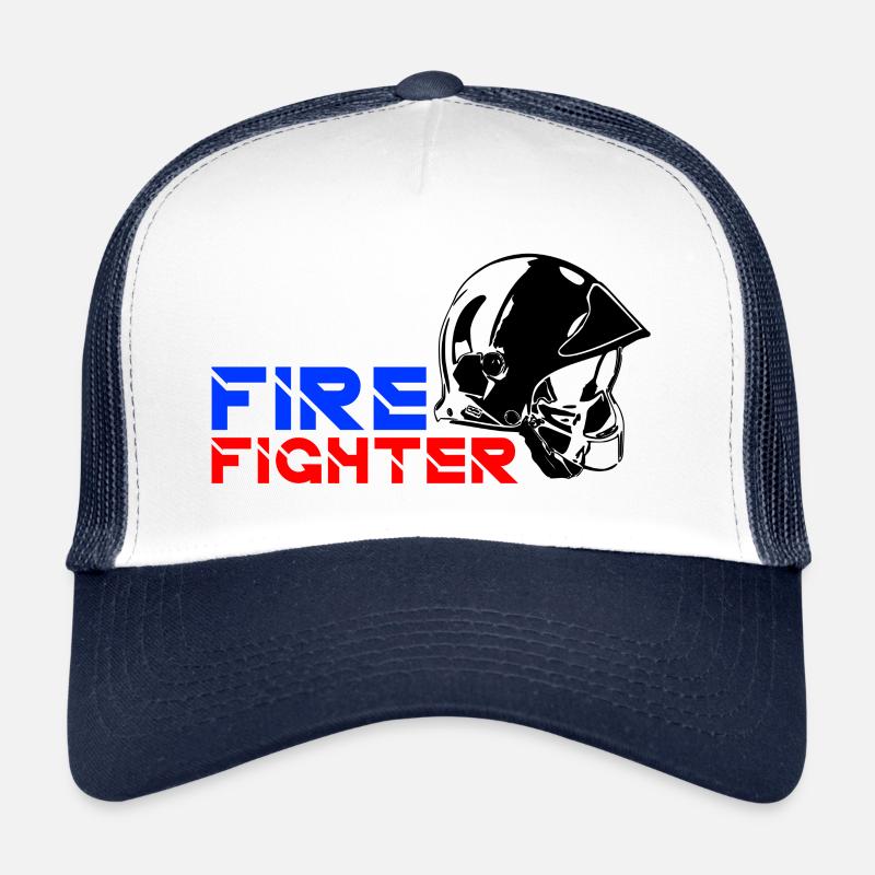 Firefighter ONE - Trucker Cap - Weiß/Navy
