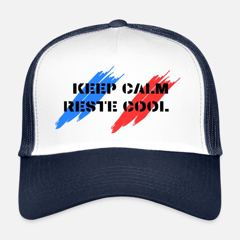 KEEP CALM RESTE COOL Casquette trucker 