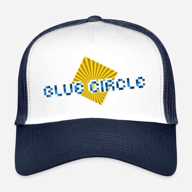Gelbes Quadrat mit Balken Trucker Cap