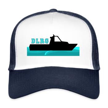 DLRG - Rettungsboot 2 - Trucker Cap - Weiß/Navy - Vorne