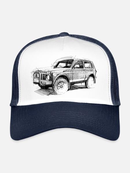 Niva Offroad - Trucker Cap - Weiß/Navy - Vorne
