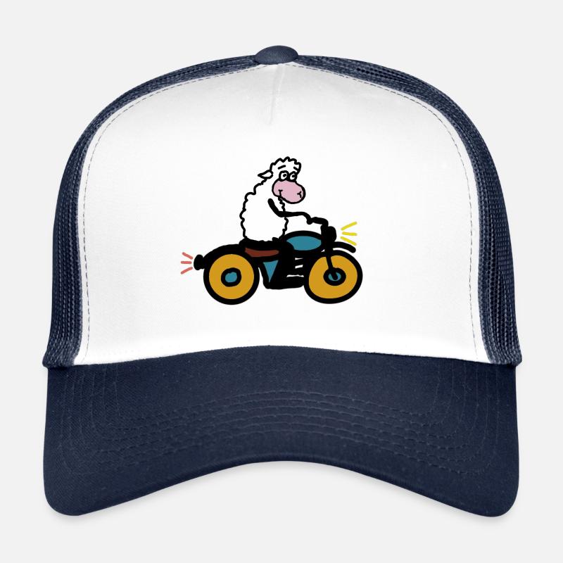 Mouton câlin sur moto Casquette trucker 