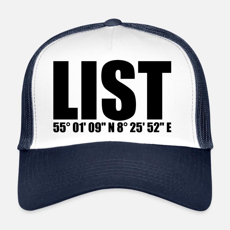 Coordonnées de la liste Casquette trucker 