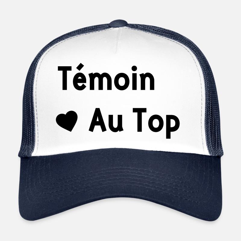 Témoin au top Casquette trucker 