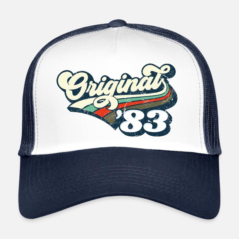 Original '83 - Casquette trucker - blanc/marine
