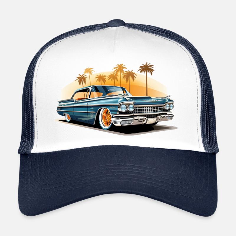 Lowrider Palm Trees Trucker Cap