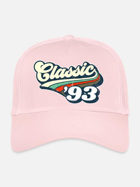 Classique '93 - Casquette trucker  - rose pâle - Devant