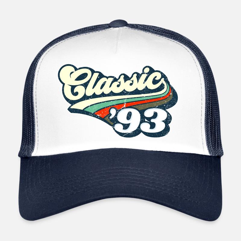 Classique '93 - Casquette trucker  - blanc/marine