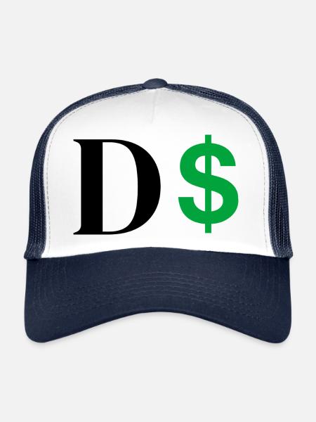 Dollar Letter - Trucker Cap - white/navy - Front
