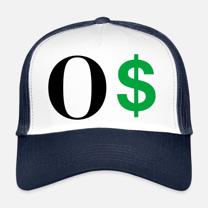 Lettre o dollar Casquette trucker 