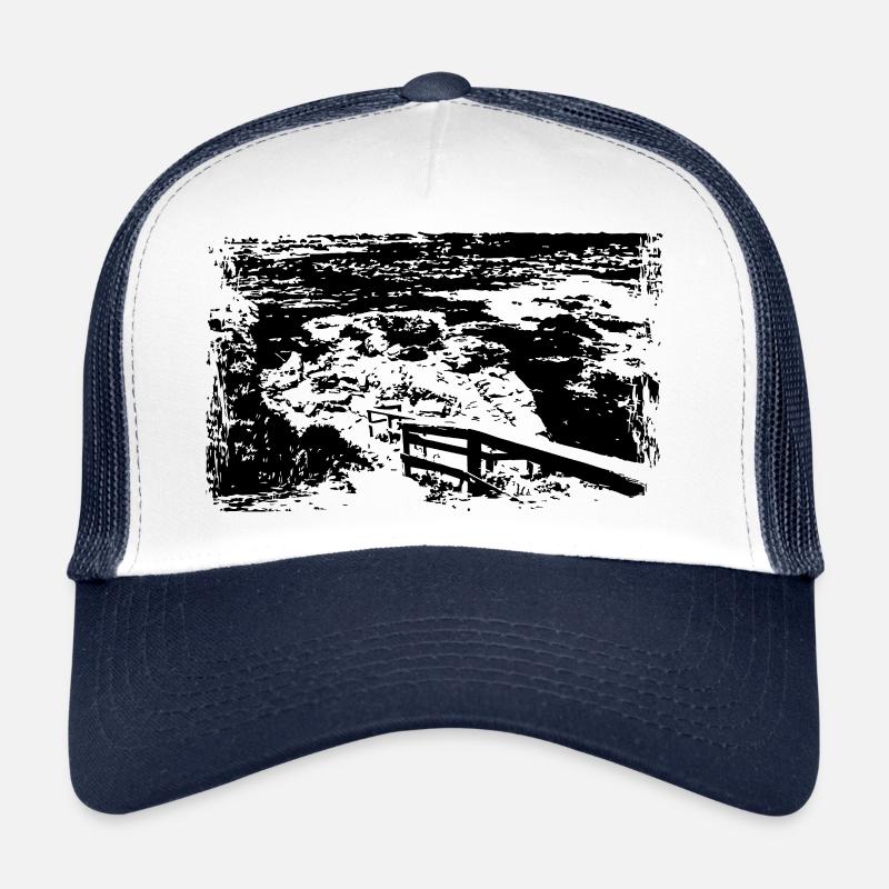 weg zum meer - Trucker Cap - Weiß/Navy