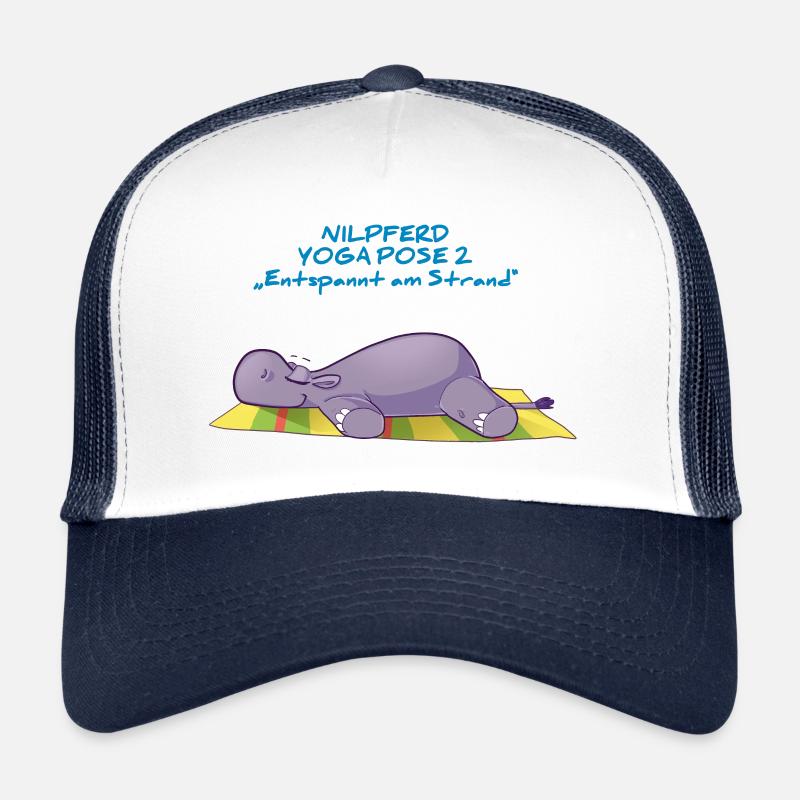 Inge Hippo Yoga Pose 2 « Détendu sur la plage » Casquette trucker 
