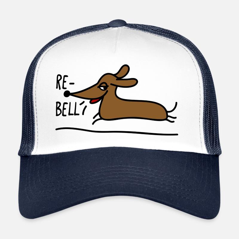 Dackel als Rebell Trucker Cap