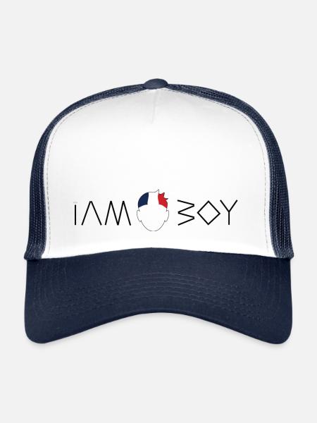 I am a French boy - Trucker Cap - white/navy - Front