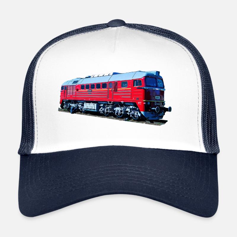 Diesellok BR 120 Taigatrommel - Trucker Cap - Weiß/Navy