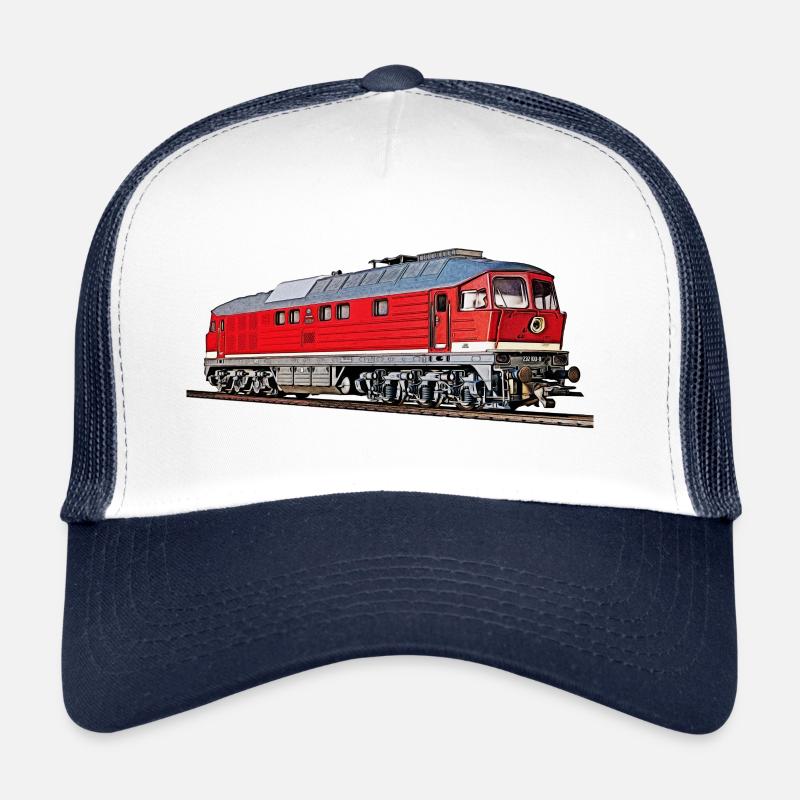 Diesellokomotive BR 232 - Trucker Cap - Weiß/Navy