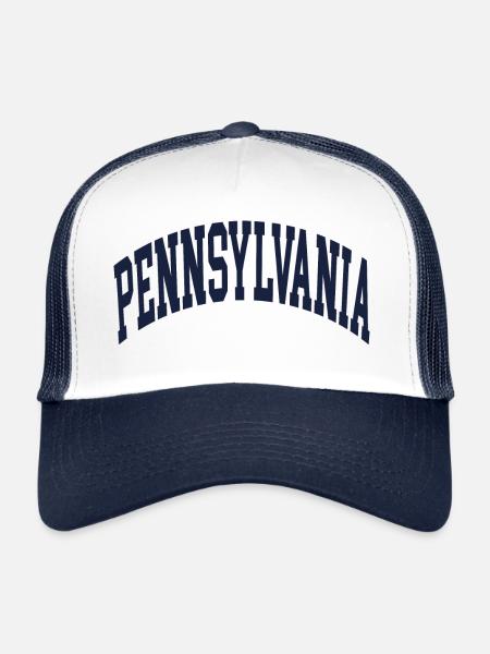 Pennsylvania - Trucker Cap - white/navy - Front