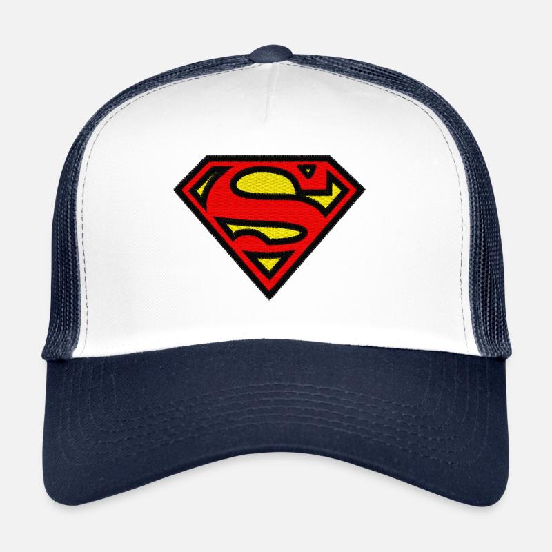 Superman Logo S-Shield Broderie Casquette trucker 