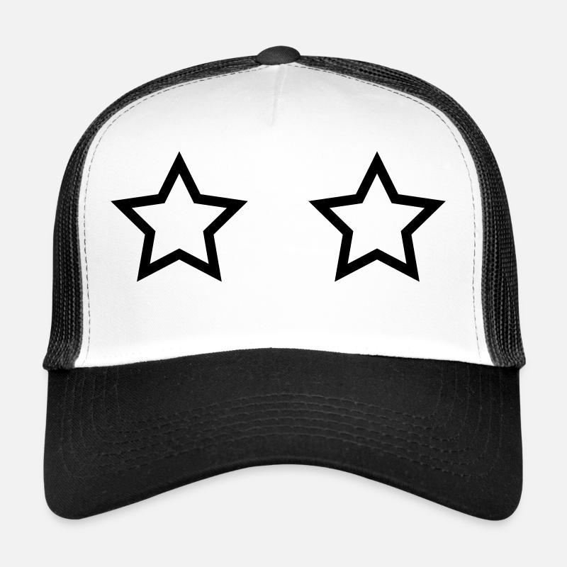 Stern - Trucker Cap - Weiß/Schwarz
