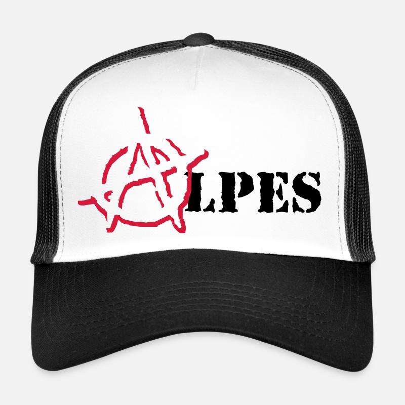 Anarchy Alpes - Casquette trucker  - blanc/noir