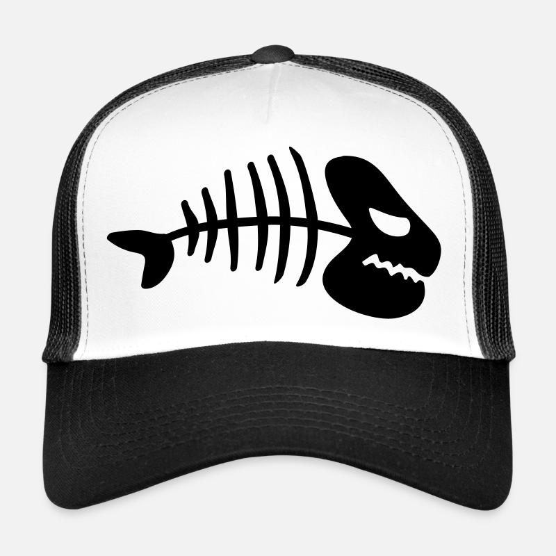fish_dead_bone_jq1 Trucker Cap