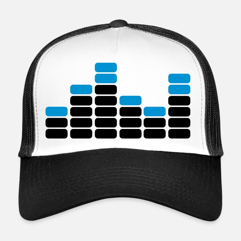 musik - Trucker Cap - Weiß/Schwarz