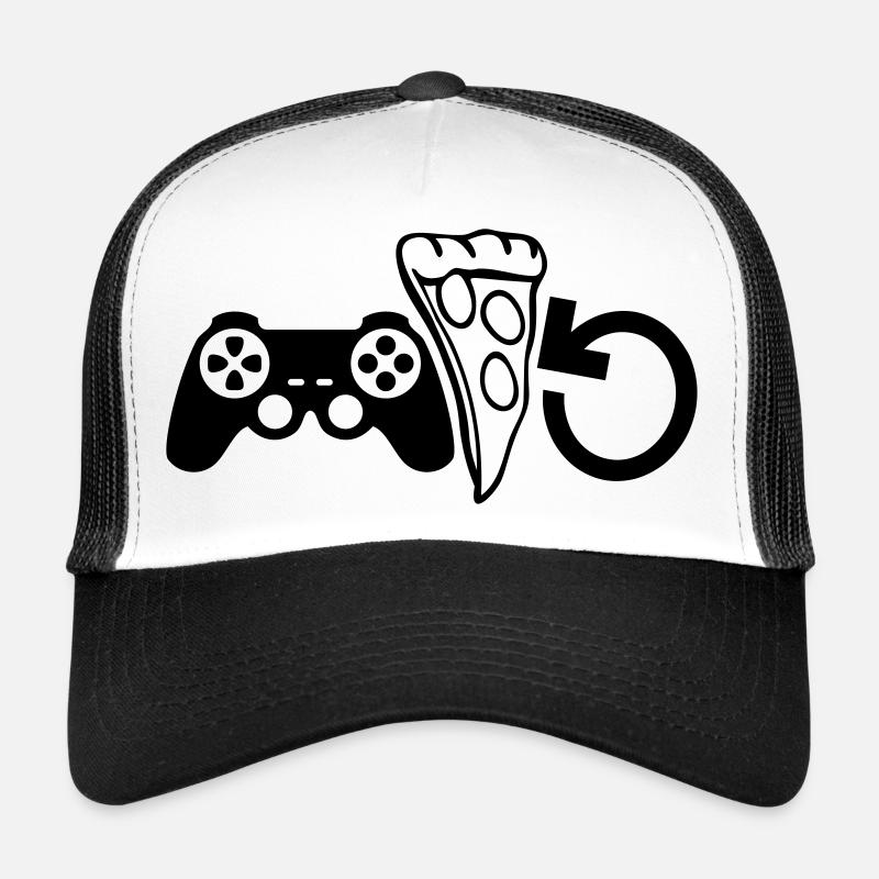 Zocken Essen Wiederholen Trucker Cap