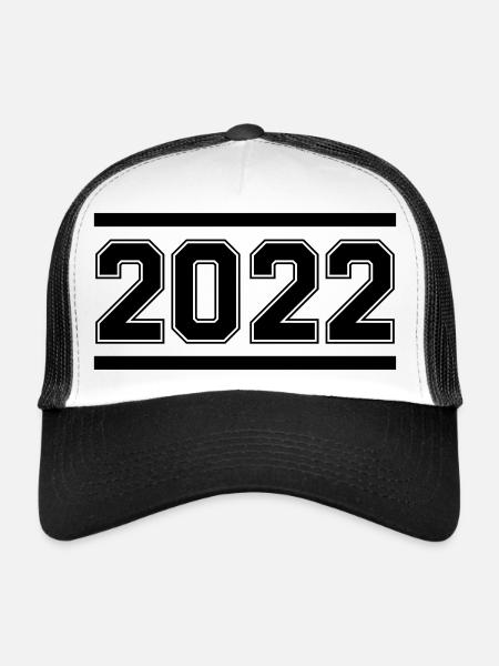 2022 - Trucker Cap - white/black - Front