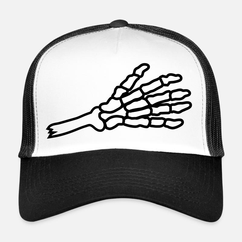 Salutation du squelette de la main coupée Casquette trucker 