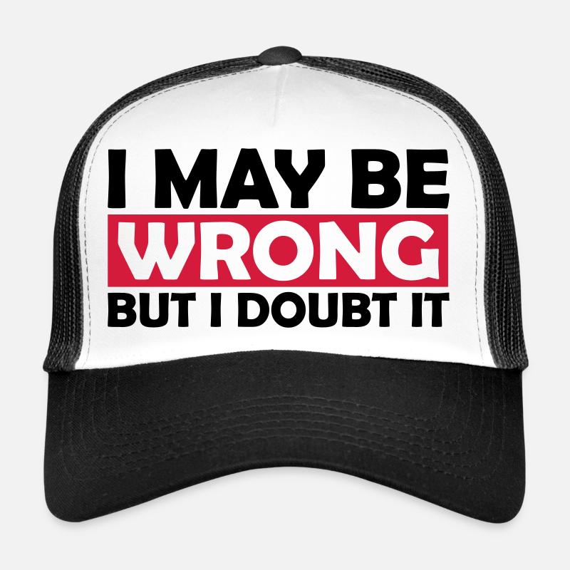 Je peux me tromper Casquette trucker 