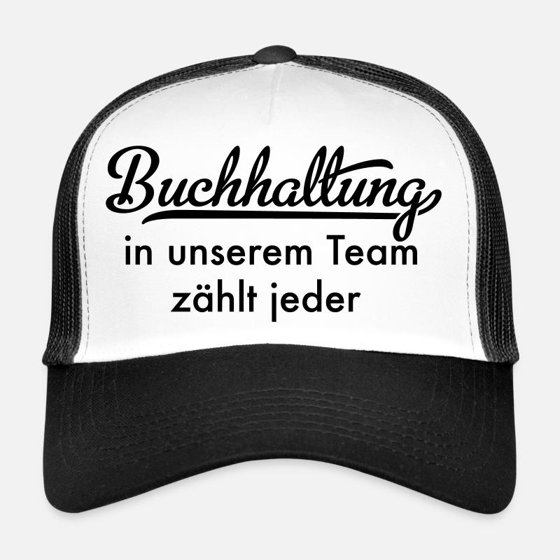 Buchhaltung - Trucker Cap - Weiß/Schwarz