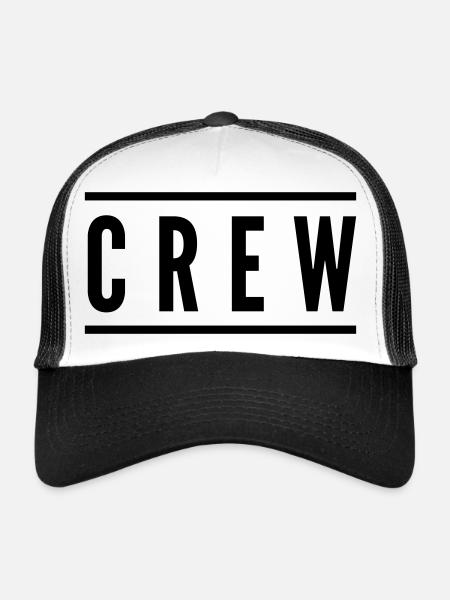 crew - Trucker Cap - white/black - Front