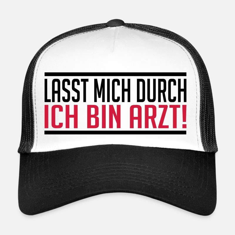 Arzt - Trucker Cap - Weiß/Schwarz